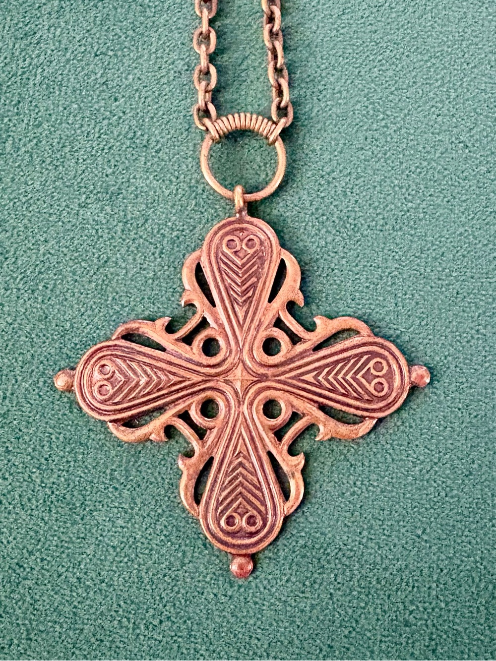 Kalevala Koru Räisälän Risti 12th Century Nordic Cross Necklace